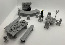 Load image into Gallery viewer, Tavern Starter Scene – 32mm Resin Tavern Terrain Set for DnD, Pathfinder & Tabletop RPGs