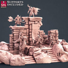 Load image into Gallery viewer, Kenku Miniatures Set | Aarakocra Set | Kenku Ranger | Kenku Mount | Axebeak | Kenku Diorama | Tabletop Terrain | DnD | Miniatures | DnD 5E
