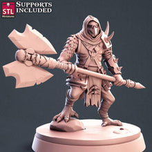 Load image into Gallery viewer, Kenku Miniatures Set | Aarakocra Set | Kenku Ranger | Kenku Mount | Axebeak | Kenku Diorama | Tabletop Terrain | DnD | Miniatures | DnD 5E