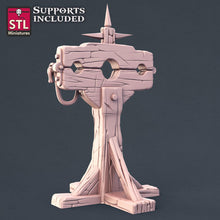 Load image into Gallery viewer, Executioner Set | Guillotine | Stocks | Headsman | Headman's Axe | Curse of Strahd | DnD | 5e Miniatures | Dungeons and Dragons | RPG