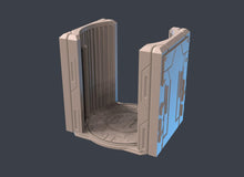 Load image into Gallery viewer, Spaceport Terrain Set 1: Sci-Fi Terrain, 32mm Scale, ABS-Like Resin, Cyberpunk RPG