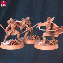 Load image into Gallery viewer, Elf War Camp Set: ABS-Like Resin Miniatures for D&D, 32mm, Pathfinder