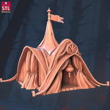 Load image into Gallery viewer, Elf War Camp Set: ABS-Like Resin Miniatures for D&D, 32mm, Pathfinder