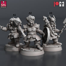 Load image into Gallery viewer, Dwarven Mine Set: Resin Dwarf Miner Camp - 32mm DnD Terrain