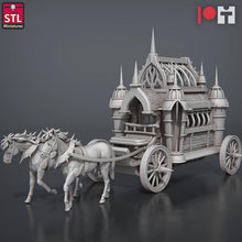 Load image into Gallery viewer, Inquisitor Miniature Set | Armored Carriage/Wagon | Iron Maiden | Torture Wheel | Scatter Terrain | Dungeons and Dragons | DnD 5e | RPG
