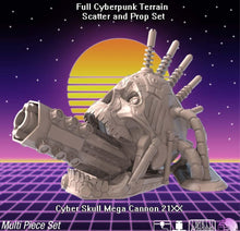 Load image into Gallery viewer, Skull Mega Cannon | Cyberpunk Terrain Large Set Piece | Science Fiction Terrain | Space | 32mm