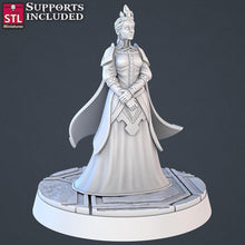 Load image into Gallery viewer, Royal Court Miniature Set | Throne Room | Royalty | Nobleman/Noblewoman Set | Guard | Knight | 5e Tabletop Terrain/DnD/Miniatures/Pathfinder