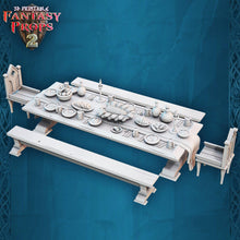 Load image into Gallery viewer, Tavern Miniature Set 2: 32mm Resin Inn - DnD Tabletop Terrain, D&D, Pathfinder