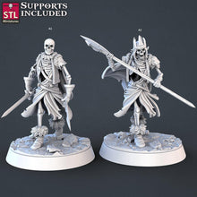 Load image into Gallery viewer, Skeleton Army Miniature Set: 32mm Resin Undead RPG Miniatures