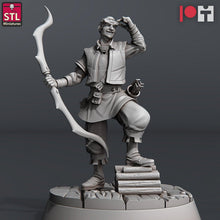 Load image into Gallery viewer, Bow and Arrow Maker Miniature Set | Archery Shop | Weapons Maker | Fletcher | Bow Target | Arrow Maker | Terrain | Dungeons and Dragons |RPG