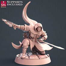 Load image into Gallery viewer, Assassin Miniature | Rogue Miniature | Weapon Rack | Assassin's Creed | Ezio Auditore | DnD | Dungeons and Dragons | RPG | Assassin/Rogue