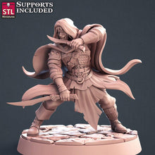 Load image into Gallery viewer, Assassin Miniature | Rogue Miniature | Weapon Rack | Assassin's Creed | Ezio Auditore | DnD | Dungeons and Dragons | RPG | Assassin/Rogue