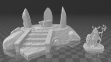 Load image into Gallery viewer, Druid Miniatures Set 2/Forest Altar Set/Faerie Circle/Tabletop Terrain/Scatter Terrain/Miniatures Terrain/Dungeons and Dragons/Pathfinder