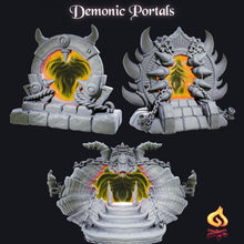 Load image into Gallery viewer, Demonic Portal/Hell Portal/Teleport/Portal Miniature - Tabletop Terrain | Dungeons and Dragons | RPG | Safehold | Portals of Atarien