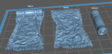 Load image into Gallery viewer, Campsite/Tents/Campfire - Tabletop Terrain | Scatter Terrain | Miniatures Terrain | Dungeons and Dragons | Pathfinder | RPG Terrain