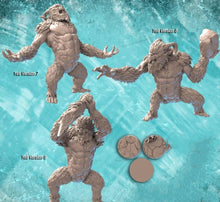 Load image into Gallery viewer, Yeti Miniature | Troll | Bigfoot | Abominable Snowman | Snow Creature | Snow Monster | Ice Golem | Large | DnD