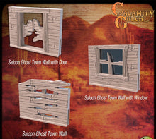 Load image into Gallery viewer, Western Terrain Set 3 | Saloon Walls | Bar | Saloon Swinging Door | Western RPG Scatter Terrain | 32mm