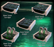 Load image into Gallery viewer, Sewer Terrain Set 3 | Underground/Underdark Scatter Terrain | Tunnels | Sewer System | Aqueduct | Waterworks | DnD | 32mm