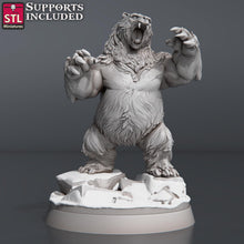 Load image into Gallery viewer, Wilderness Creature Starter Set | DnD Miniatures | Bear Wolf Spider Snake | 32mm Tabletop RPG Miniatures | D&D Encounter