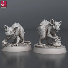 Load image into Gallery viewer, Wilderness Scavenger Pack | DnD Miniatures | Hyena Vulture Rat Miniatures | 32mm Tabletop RPG | D&D Encounter
