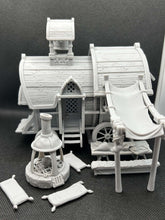 Load image into Gallery viewer, Traveling Caravan Wagon Terrain Set | DnD Miniatures | Vistani Wagon | 32mm Tabletop RPG | Curse of Strahd