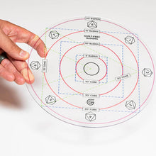 Load image into Gallery viewer, Dungeons and Dragons Acrylic Spell Template - AOE Damage Template