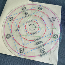 Load image into Gallery viewer, Dungeons and Dragons Acrylic Spell Template - AOE Damage Template