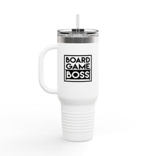Load image into Gallery viewer, Board Game Boss Insulated Travel Mug, 40oz - Unique Gifts for Gamers, Travel and Adventure, Coffee on the Go
