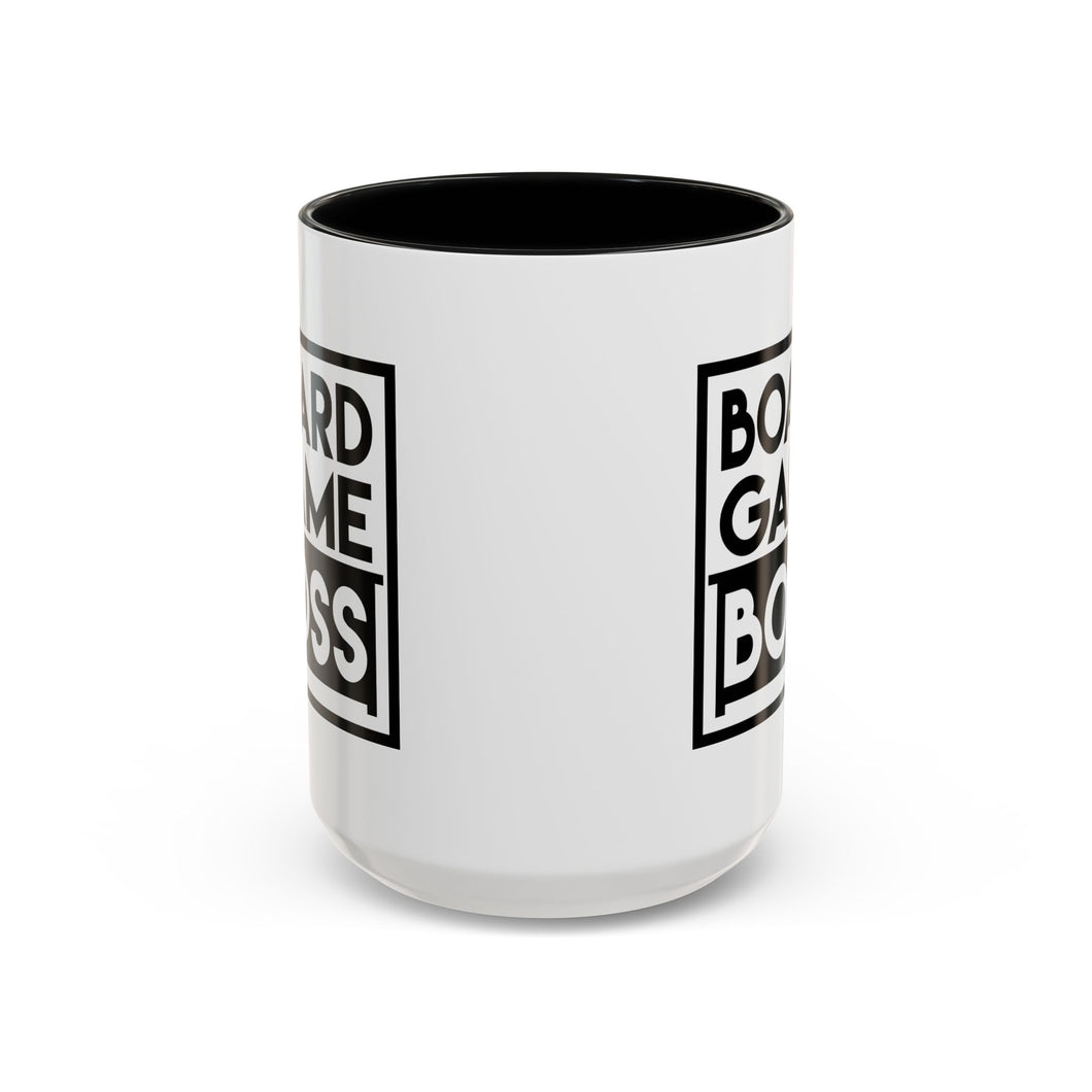 Stylish Board Game Boss Coffee Mug - Perfect for Gamers, Gift for Game Night, Unique Home Decor, Black Accent Mug