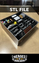 Load image into Gallery viewer, Heroes of Barcadia Retail Edition Box Insert – Fits Base Game + All Expansions | Board Game Organizer | STL Files
