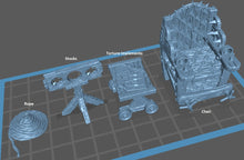 Load image into Gallery viewer, Torture Chamber/Dungeon/Stocks/Rack - Tabletop Terrain | Scatter Terrain | Miniatures Terrain | Dungeons and Dragons | Pathfinder
