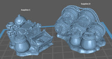 Load image into Gallery viewer, Supplies/Warehouse Terrain/Barrels/Boxes/Vases/Pots - Tabletop Terrain | Scatter Terrain | Dungeons and Dragons | Pathfinder | RPG Terrain

