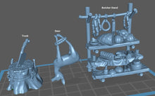 Load image into Gallery viewer, Butcher Props/Meat Stand - Tabletop Terrain | Scatter Terrain | Miniatures Terrain | Dungeons and Dragons | Pathfinder | RPG Terrain
