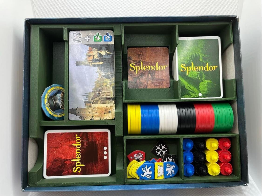 Splendor and Expansion Insert - Splendor Box Insert - Cities of Splendor Insert - Board Game Organizer -Board Game Insert -Board Game Holder