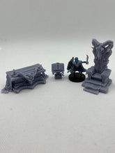 Load image into Gallery viewer, Boss Chamber | Altar | Throne | Pedestal | Spell Book | Scatter Terrain | Miniatures Terrain | Dungeons and Dragons | Pathfinder | 5e
