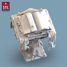 Load image into Gallery viewer, Boss Chamber | Altar | Throne | Pedestal | Spell Book | Scatter Terrain | Miniatures Terrain | Dungeons and Dragons | Pathfinder | 5e
