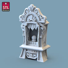 Load image into Gallery viewer, Cauldron/Witch Table/Magic Shop/Fortune Teller - Tabletop Terrain | Scatter Terrain | Miniatures Terrain | Dungeons and Dragons | Pathfinder
