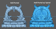 Load image into Gallery viewer, Demonic Portal/Hell Portal/Teleport/Portal Miniature - Tabletop Terrain | Dungeons and Dragons | RPG | Safehold | Portals of Atarien
