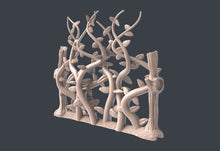 Load image into Gallery viewer, Forest Vine Wall Terrain Set | Vine Wall with magnet holes | Forest Portal | Vine Wall Terrain | Dungeons and Dragons | 32mm | 5e | DnD
