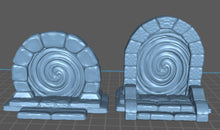 Load image into Gallery viewer, Portal Miniature/Magic Portal/Dimension Door - Tabletop Terrain | Scatter Terrain | Dungeons and Dragons | Safehold | Portals of Atarien
