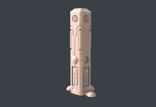 Load image into Gallery viewer, Cyberpunk Terrain Set 4 | Cyberpunk Wall w/ holes for Magnets | Cyberpunk Wall Terrain | Science Fiction Terrain | Space Terrain | 32mm
