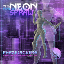 Load image into Gallery viewer, Cyberpunk Miniatures Set | Cyberpunk Heroes | Cyberpunk Adventurers | Science Fiction Miniatures | RPG | 32mm | Phazejackers | Neon Sprawl
