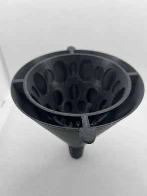 Double Funnel - Funnel for Filtering and Recycling used Isopropyl Alcohol - Filter resin from your used IPA - Resin Printing Tool