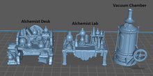 Load image into Gallery viewer, Alchemist Lab/Potion Shop/Magic Shop Desk - Tabletop Terrain | Scatter Terrain | Miniatures Terrain | Dungeons and Dragons | Pathfinder
