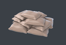 Load image into Gallery viewer, Warzone Terrain Set 3 | Battlefield Scatter Terrain | World War 2 Terrain | Bolt Action Scatter Terrain | Gun Crates | Sandbags | Anti-Tank
