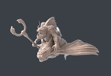 Load image into Gallery viewer, Mounted Fish Folk | Fish Folk Riders | Locathah Riders | Ocean Miniature | Underwater | Dungeons and Dragons Terrain |Sync Ratio Systems
