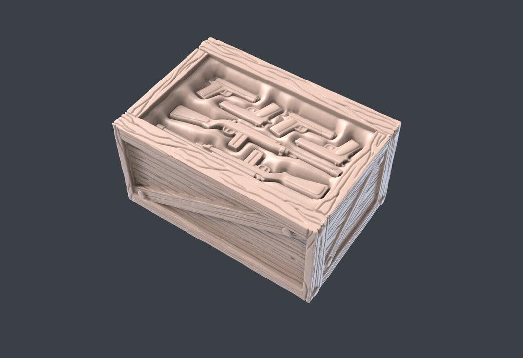 Warzone Terrain Set 3 | Battlefield Scatter Terrain | World War 2 Terrain | Bolt Action Scatter Terrain | Gun Crates | Sandbags | Anti-Tank