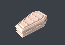 Load image into Gallery viewer, Coffin Terrain Set | Haunted Terrain | Casket Terrain | Spooky Spirit Terrain | Scary Terrain | Dungeons and Dragons| 32mm | DnD | 5e

