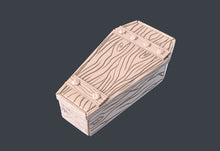 Load image into Gallery viewer, Coffin Terrain Set | Haunted Terrain | Casket Terrain | Spooky Spirit Terrain | Scary Terrain | Dungeons and Dragons| 32mm | DnD | 5e
