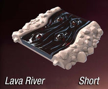 Load image into Gallery viewer, Volcano Terrain Set 3 | Volcanic Terrain | Flowing Lava Terrain | Lava/Magma Terrain | 32mm | Dungeons and Dragons
